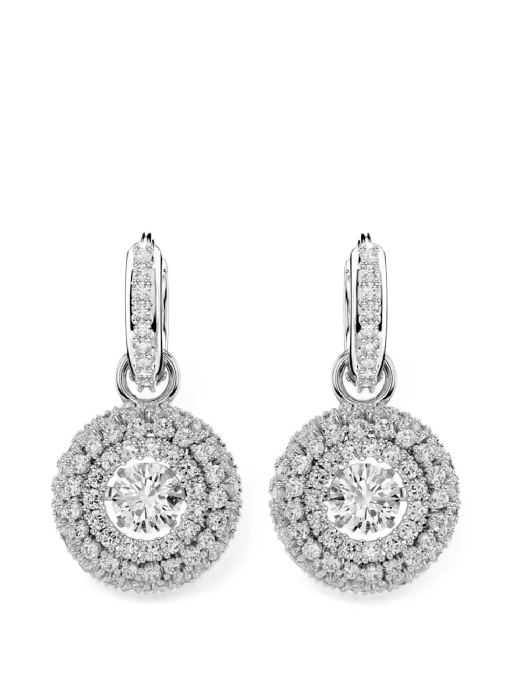 Swarovski Sublima crystal-embellished drop earrings - Argento