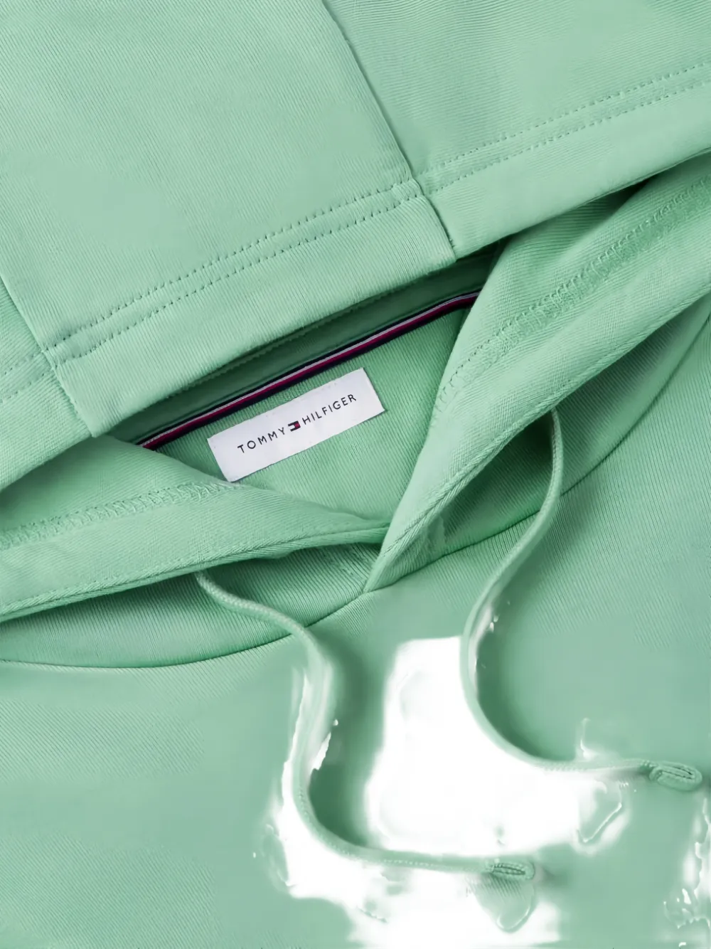 Tommy Hilfiger Hoodie met logopatch en buidelzak Groen