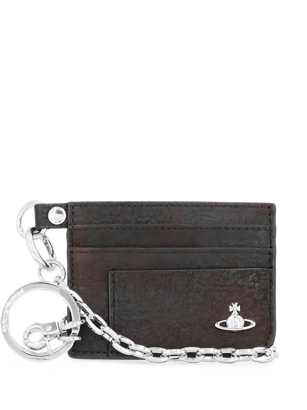 Vivienne Westwood Flat Chain Orb-plaque card holder