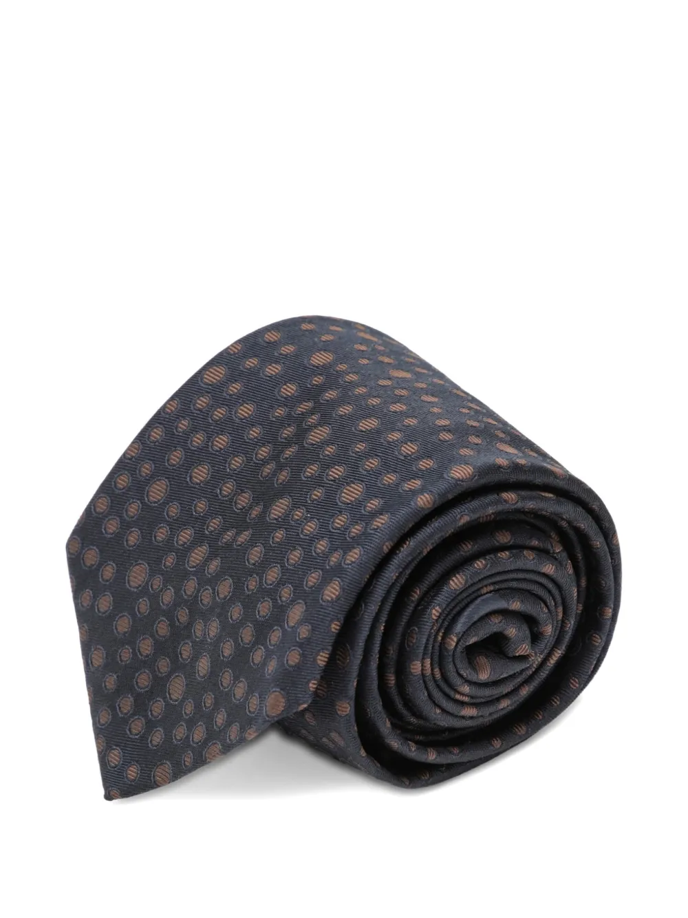 Ferragamo Zijden stropdas met Pois-print Blauw