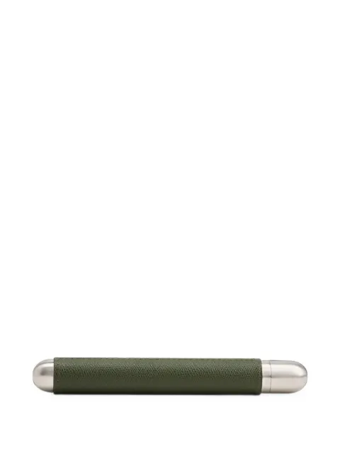 Giobagnara leather-wrapped metal cigar case