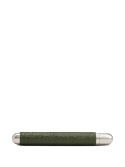 Giobagnara leather-wrapped metal cigar case