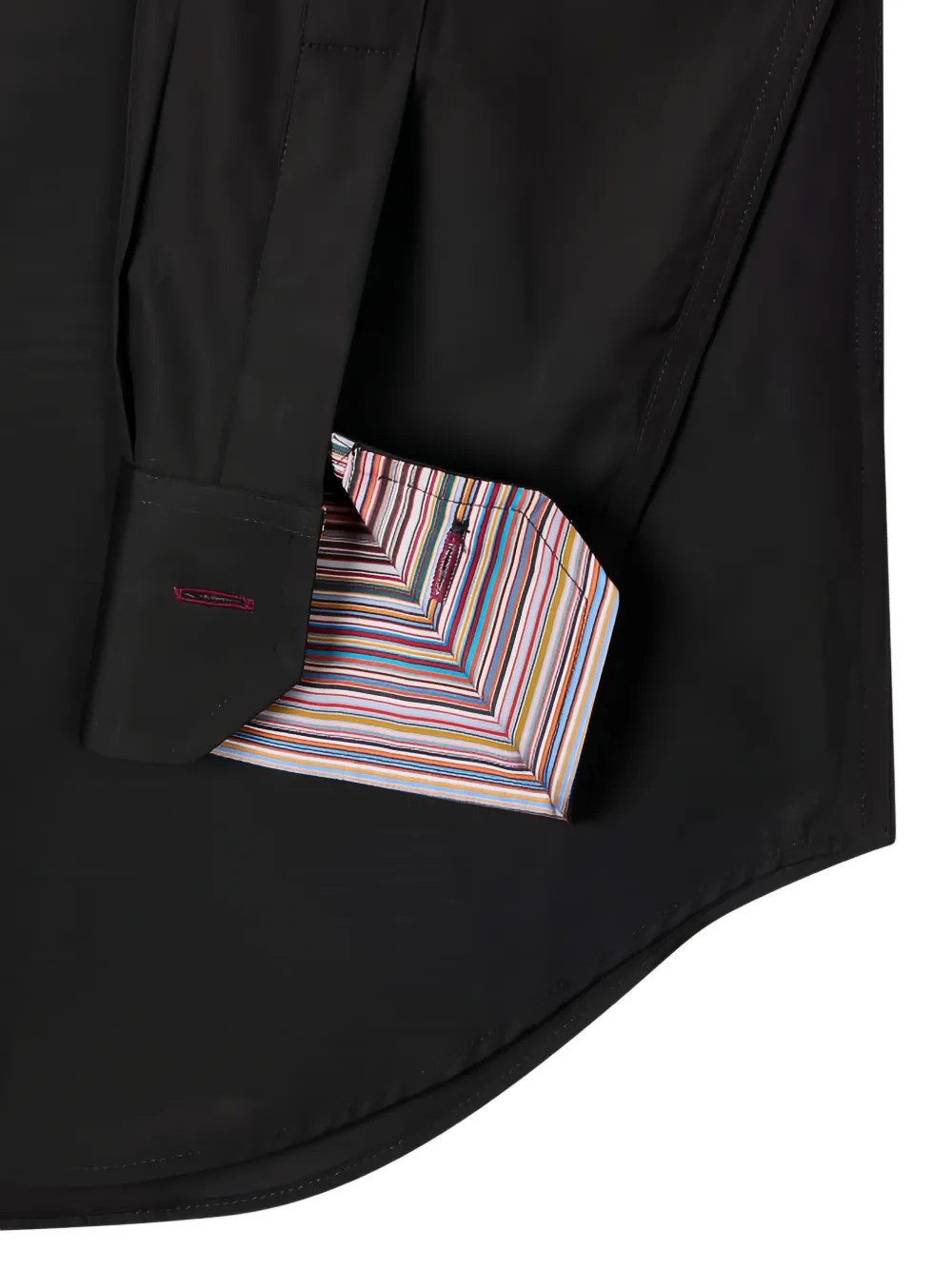Paul Smith Artist Stripe overhemd met manchet Zwart