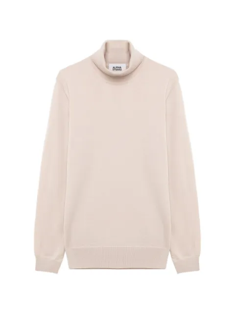 ALPHA STUDIO roll-neck wool sweater