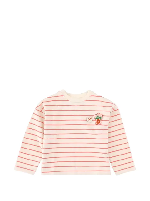 Bonpoint striped embroidered sweater