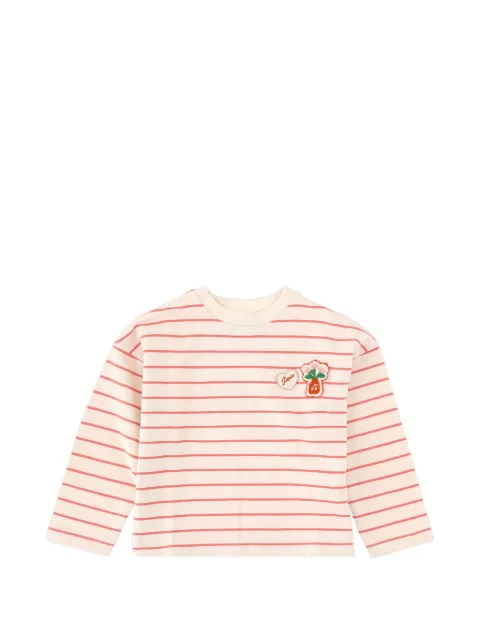 Bonpoint striped embroidered sweater