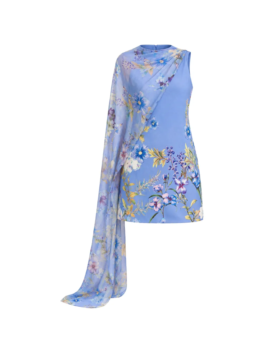 Hemant And Nandita Ayka Sash floral-print mini dress