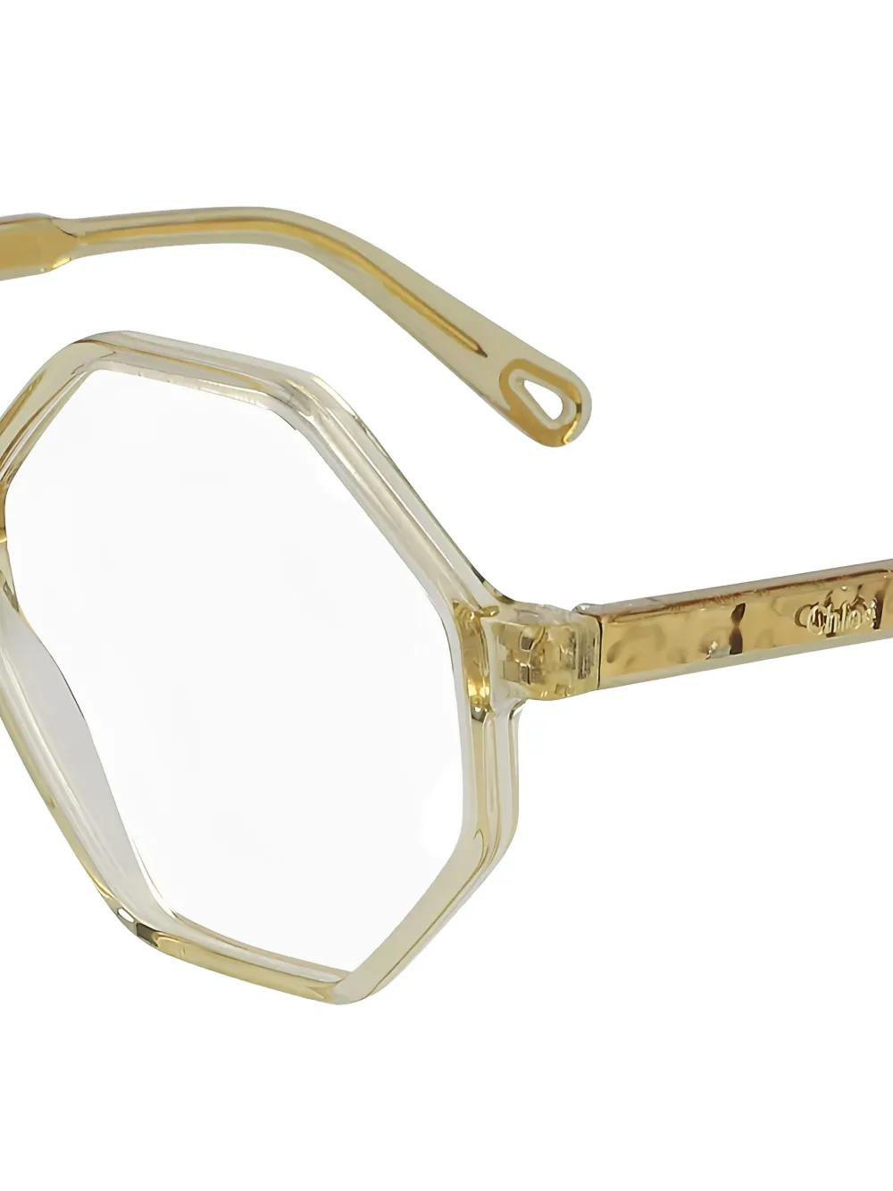Chloé Geometric-frame Glasses in Yellow, view 2