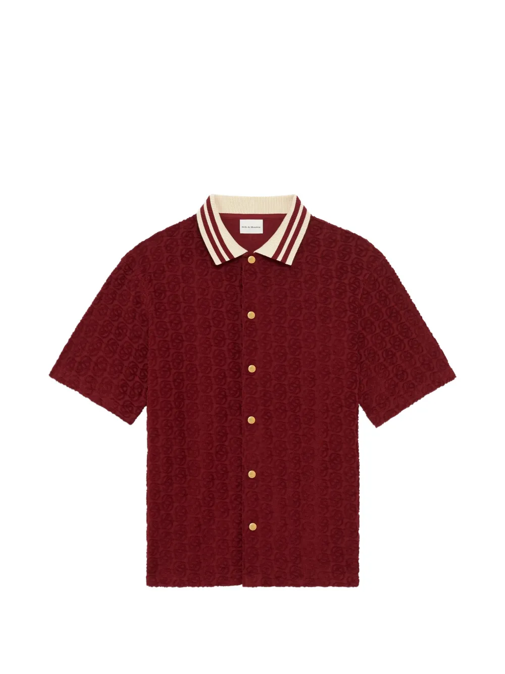 Drôle De Monsieur monogram terry-cloth shirt Rood