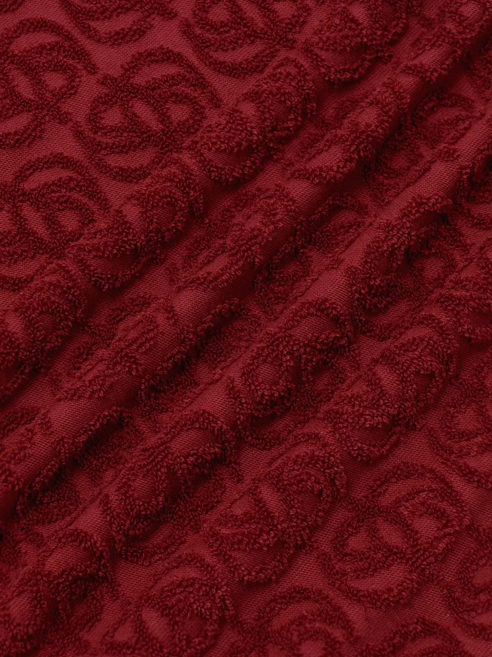 Drôle De Monsieur Overhemd van badstof met monogram Rood