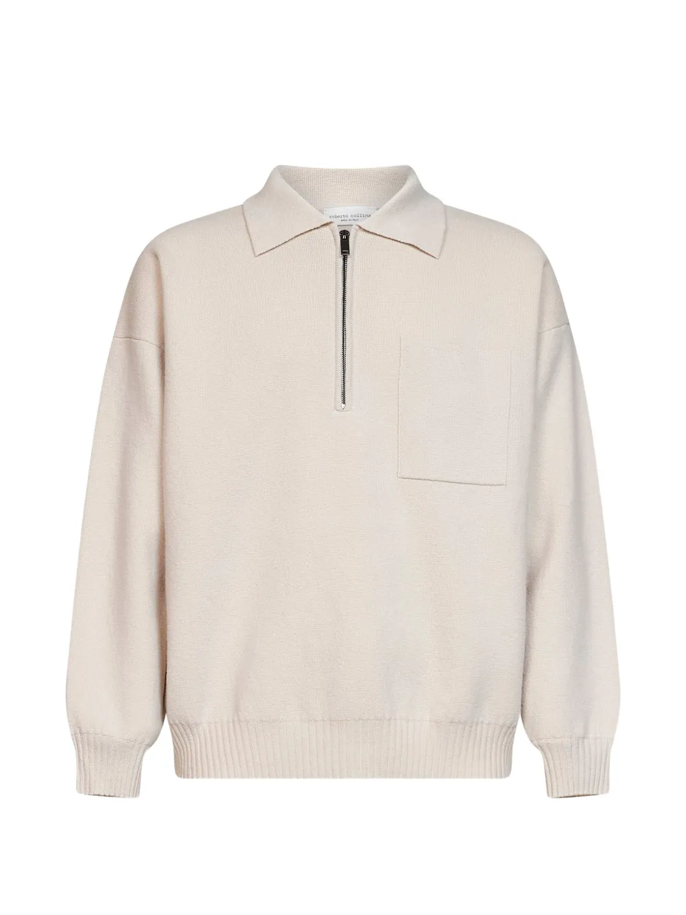 Roberto Collina quarter-zip chest-pocket sweater