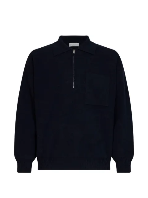 Roberto Collina quarter-zip chest-pocket polo shirt