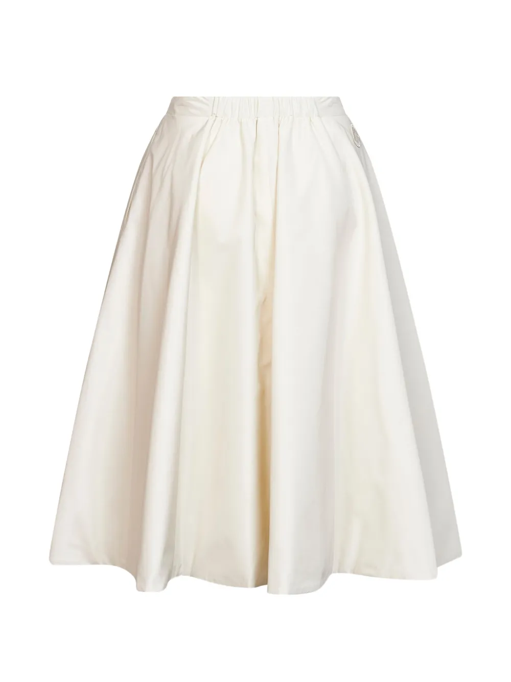 Moncler Uitlopende midi-wikkelrok Beige
