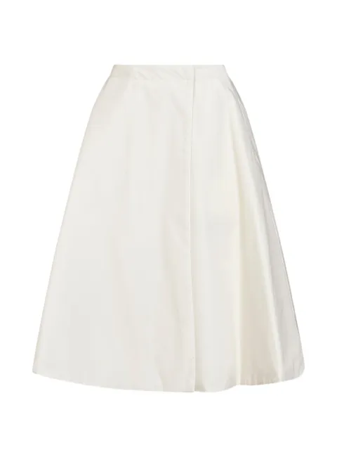 Moncler wrap flared midi skirt