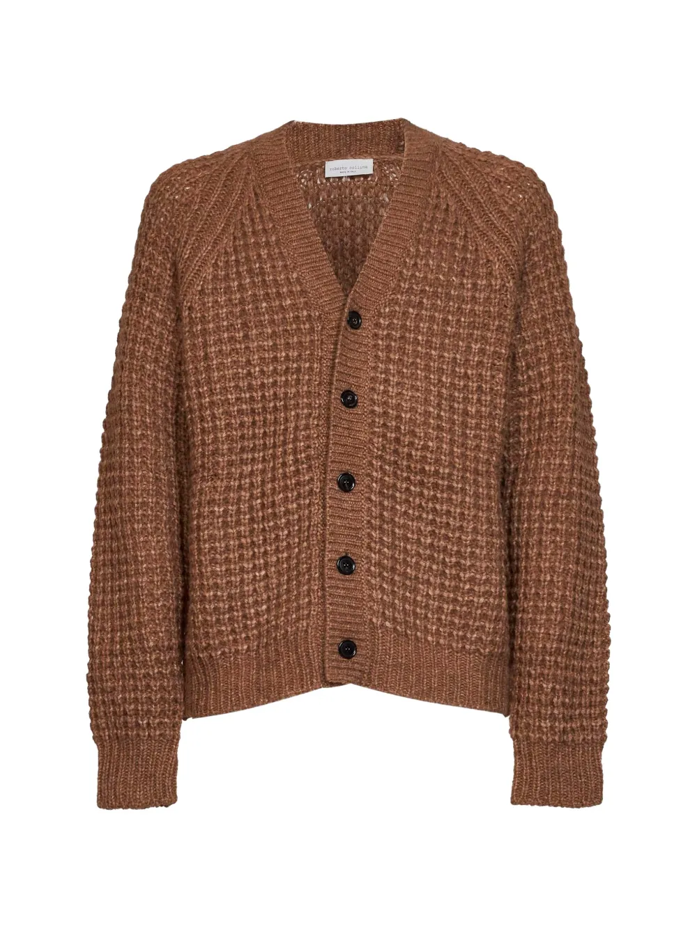Roberto Collina waffle-knit V-neck cardigan