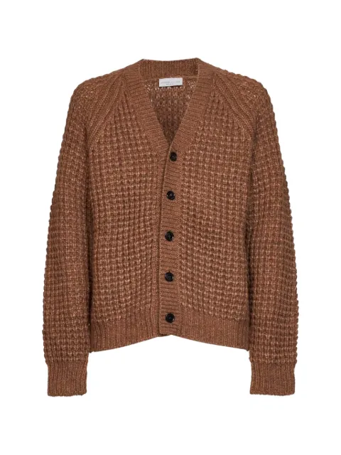Roberto Collina waffle-knit V-neck cardigan