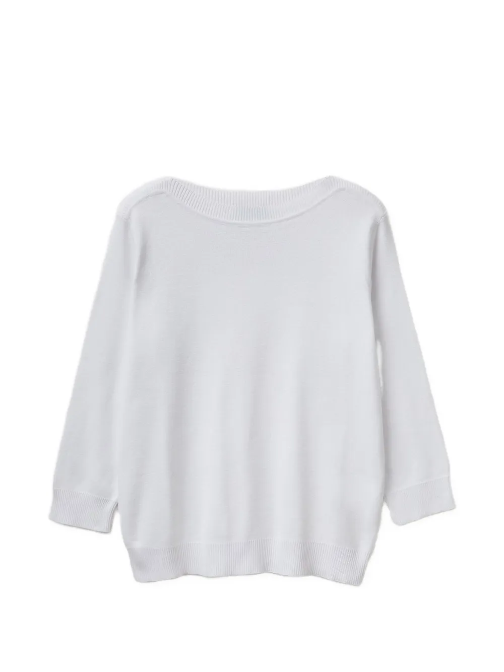 Benetton Boat-neck Top In White