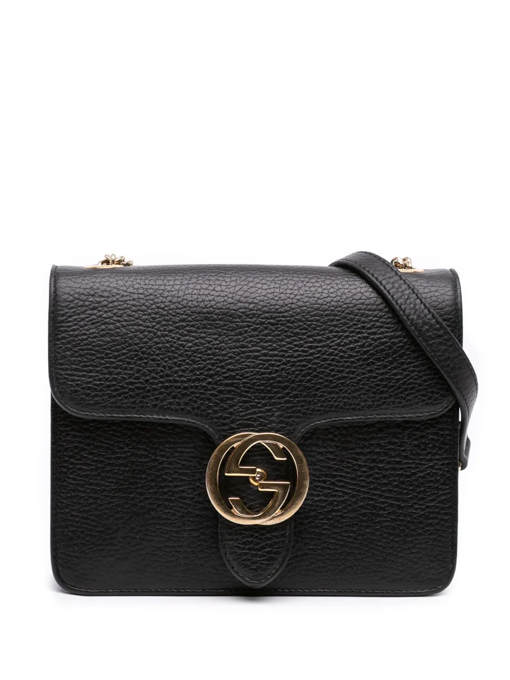 Gucci Pre-Owned 2016-2026 kleine Dollar GG Umhängetasche aus Kalbsleder - Schwarz