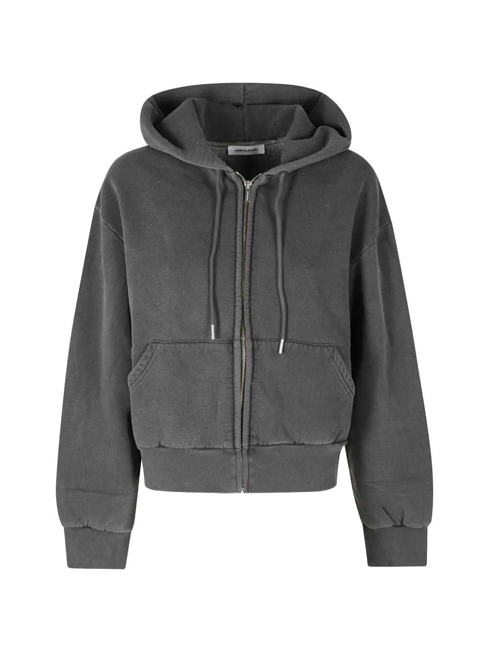 Low Classic washed zip-up hoodie - Grau