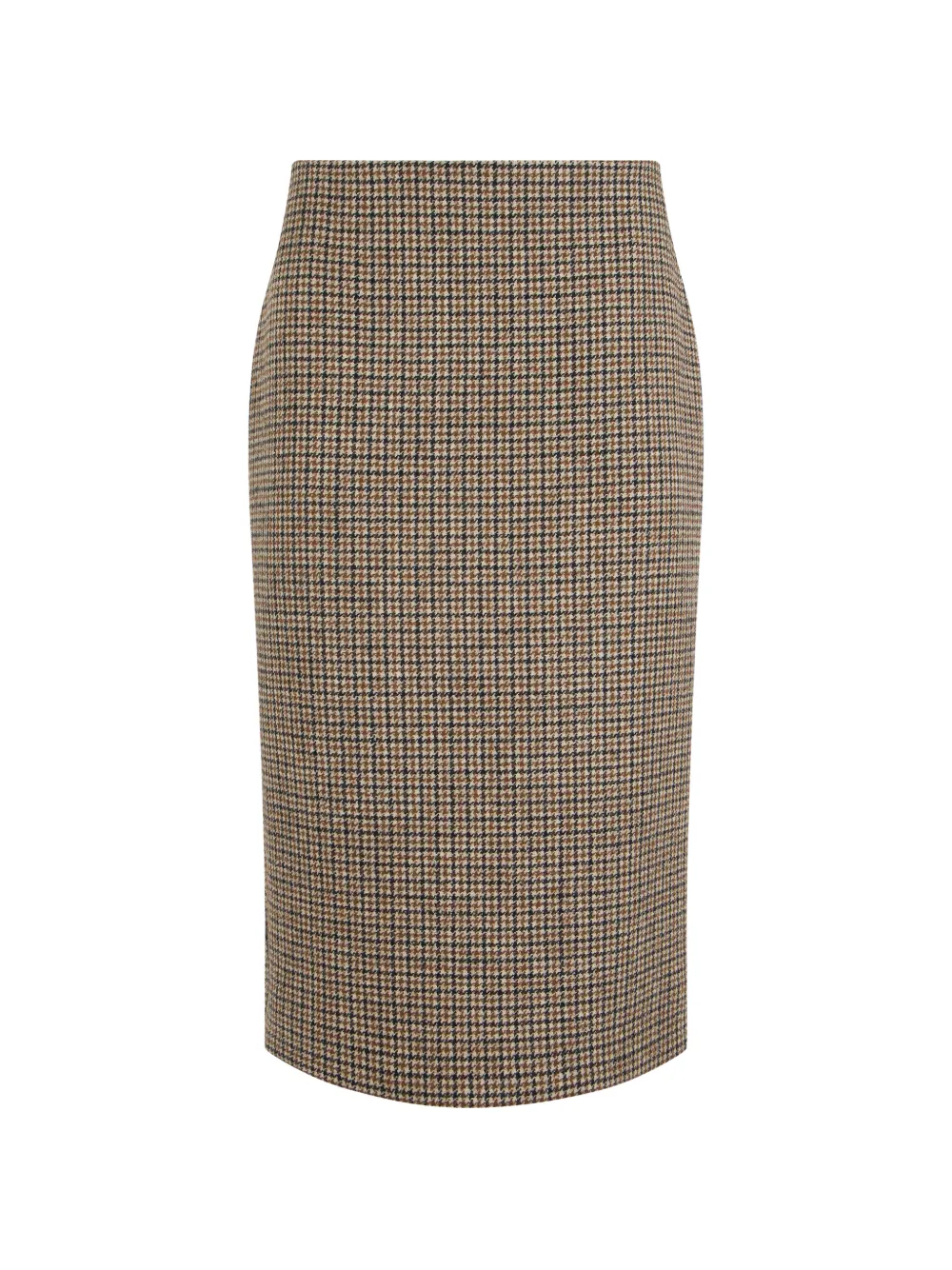P.a.r.o.s.h. houndstooth-pattern pencil midi skirt in Brown