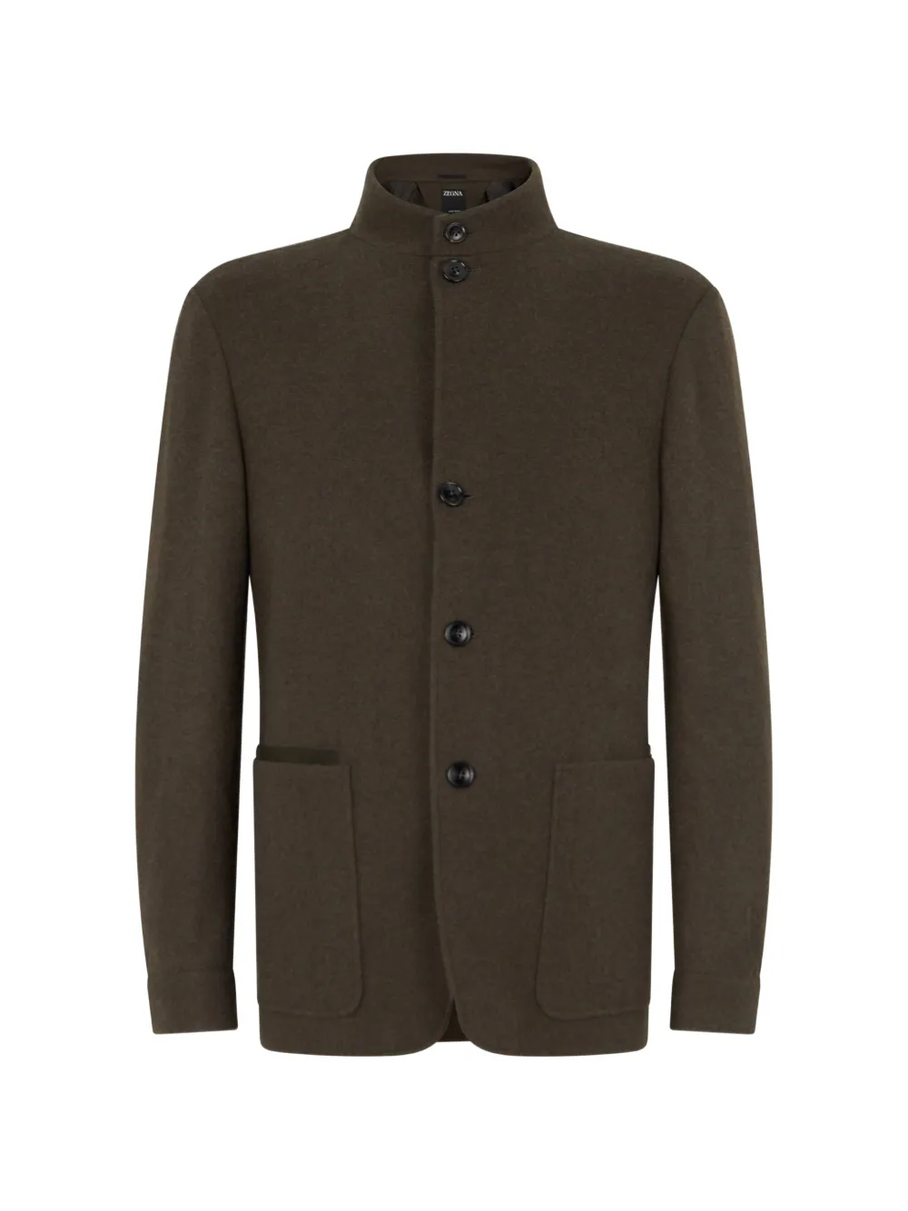 Zegna high-neck button-up jacket