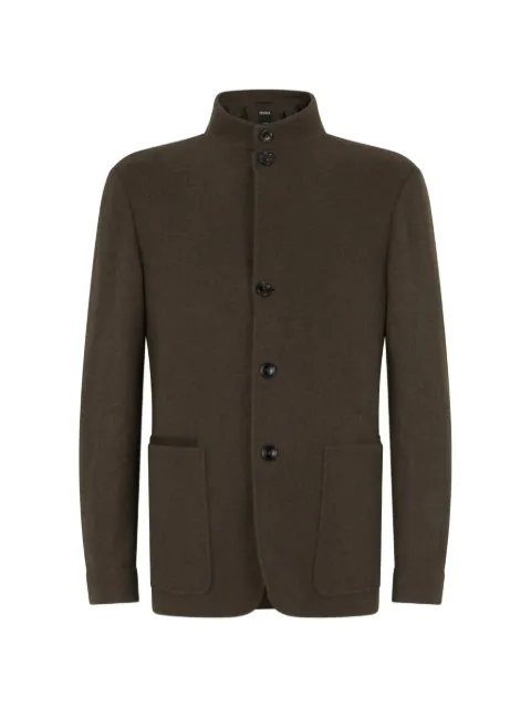 Zegna high-neck button-up jacket