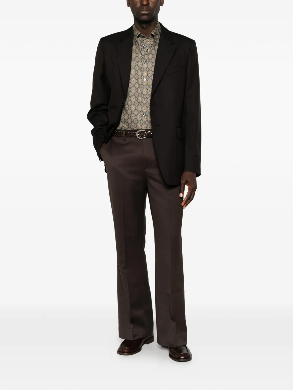 ETRO Overhemd met geometrische print Grijs