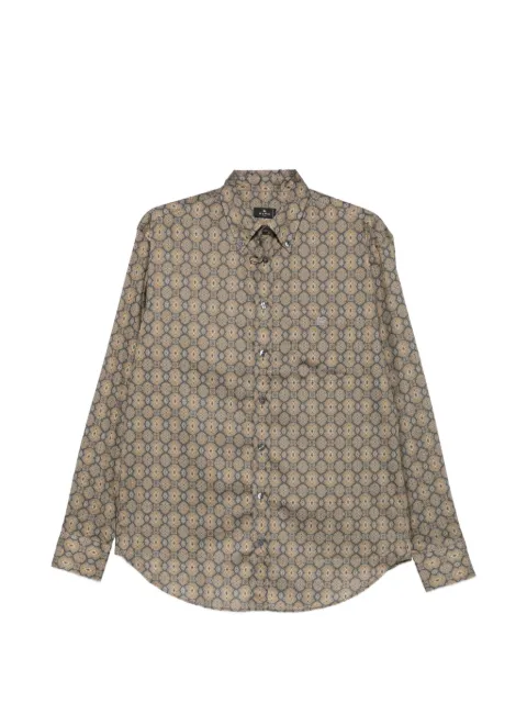 ETRO geometric-print button-down shirt