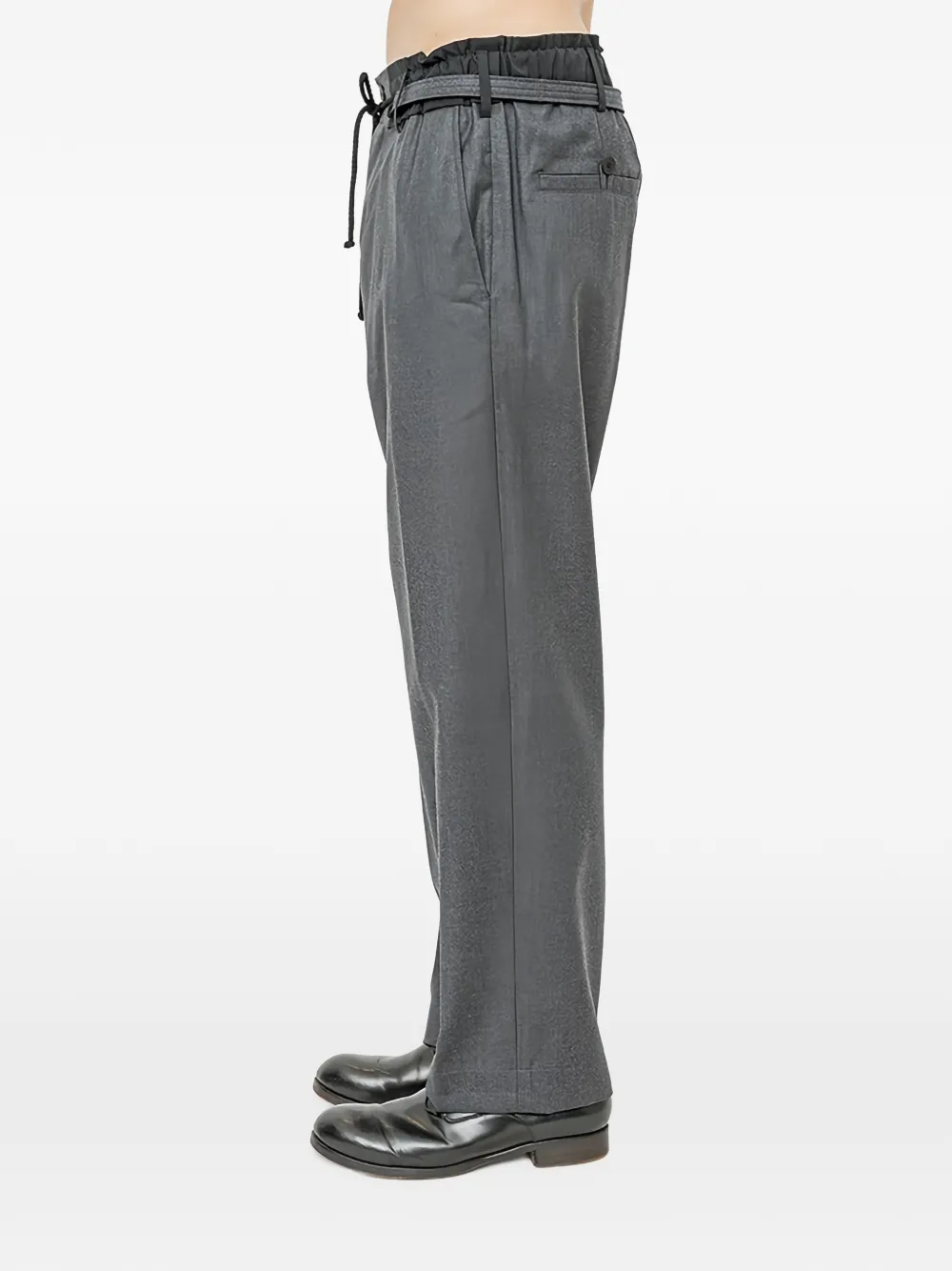 Craig Green belted drawstring straight-leg trousers Grijs