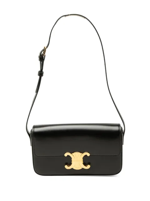Celine Pre-Owned 2021 Shiny Calfskin Triomphe Claude shoulder bag