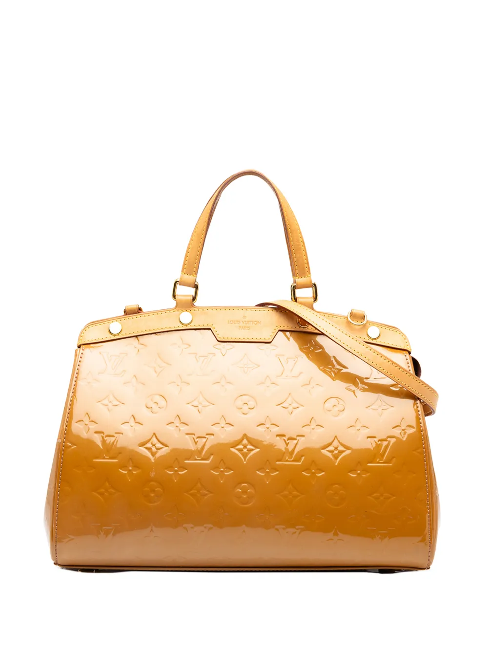 Louis Vuitton Pre-Owned 2012 Monogram Vernis Brea MM satchel - Marrone