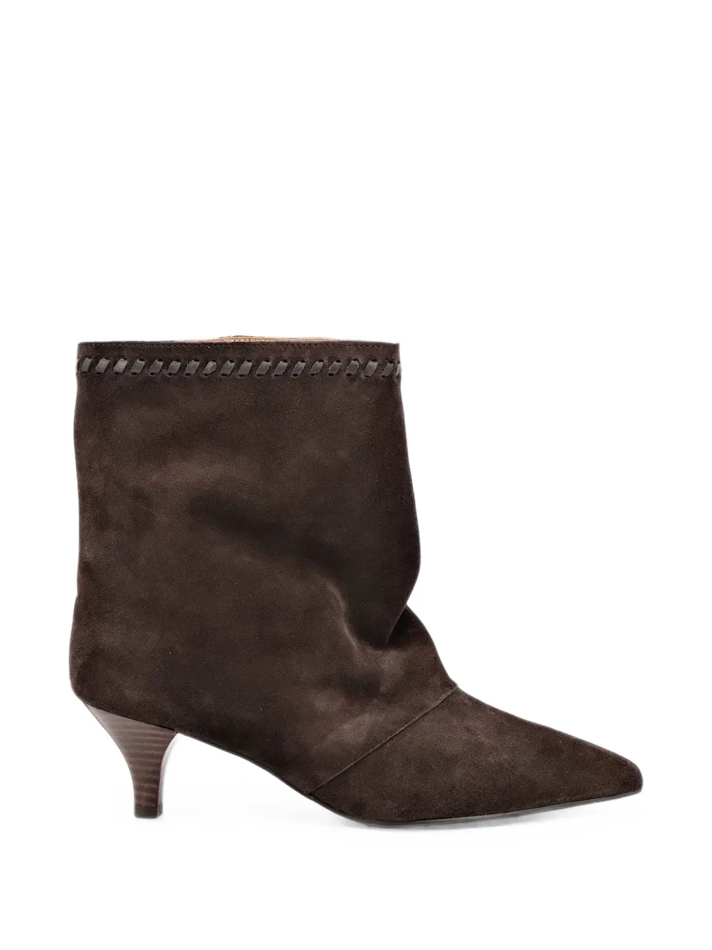 TORAL SHOES Maeve whipstitch-trim ankle boots