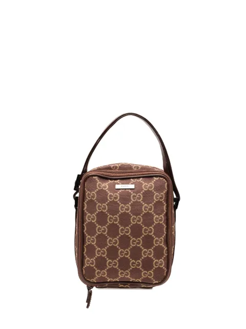 Gucci Pre-Owned 2000-2015 GG Canvas Double Zip Accessory Pouch vanity bag