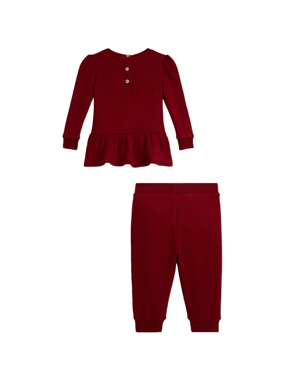 POLO RALPH LAUREN KIDS Polo Bear trainingspak met ruches Rood