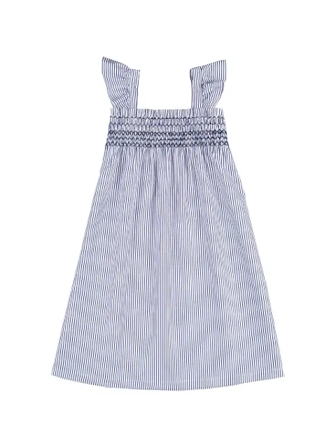 NANAN Vestido franzido listrado