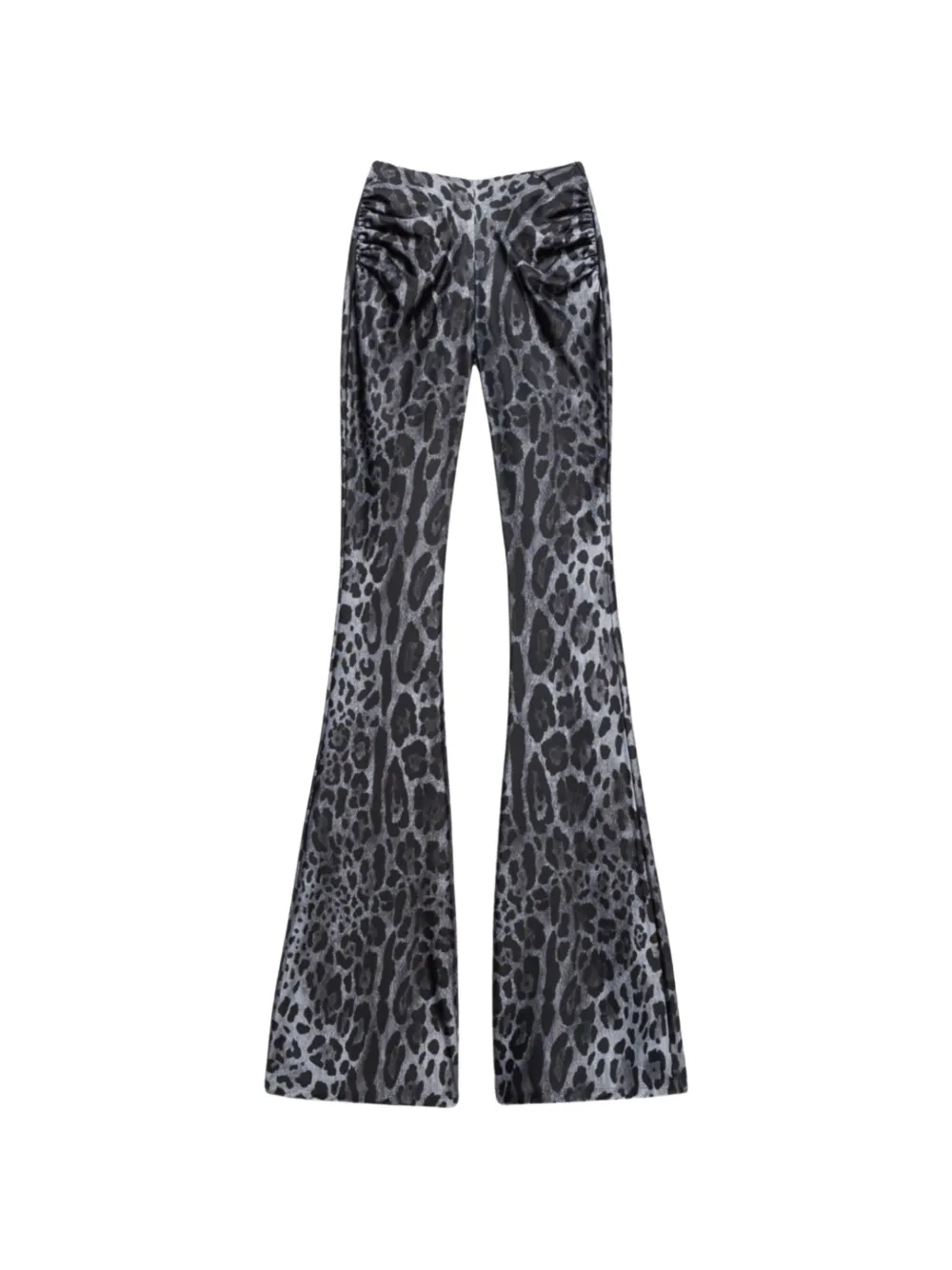 Aniye By Jodi leopard-print ruched trousers - Grigio