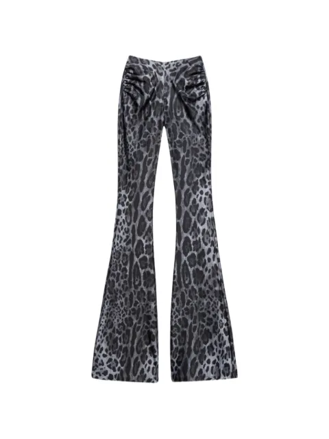 Aniye By pantalones Jodi fruncidos con estampado de leopardo