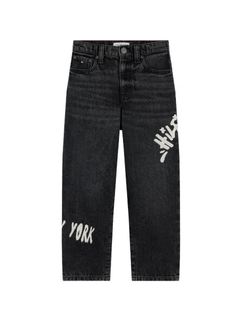 Tommy Hilfiger Junior jeans rectos Aop con estampado del logo