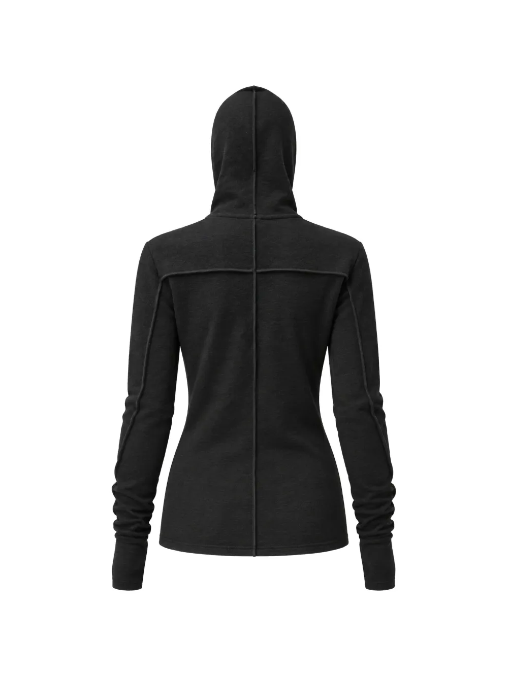 Thom Krom Hoodie met afwerking Zwart