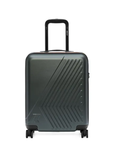 K-Way Eudoxie logo-embossed suitcase
