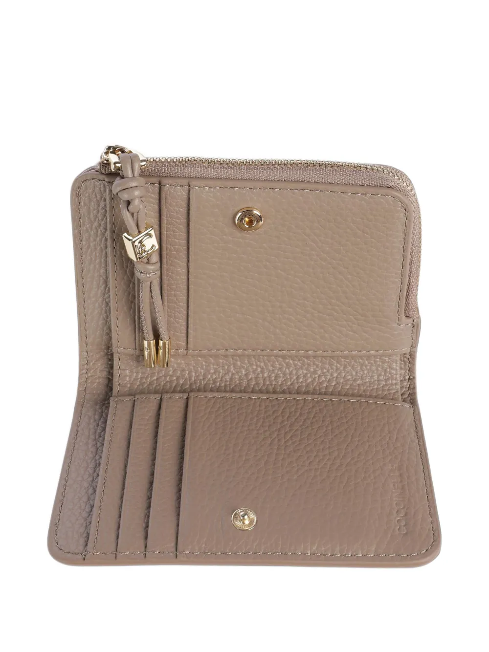 Coccinelle Bewerkte portemonnee Beige