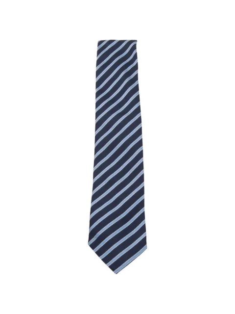 Zegna striped mulberry silk tie
