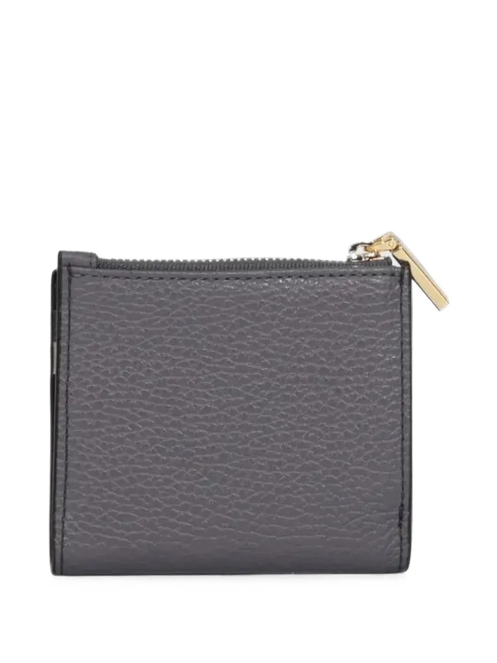 Coccinelle Driekleurige portemonnee van leer met textuur Zwart