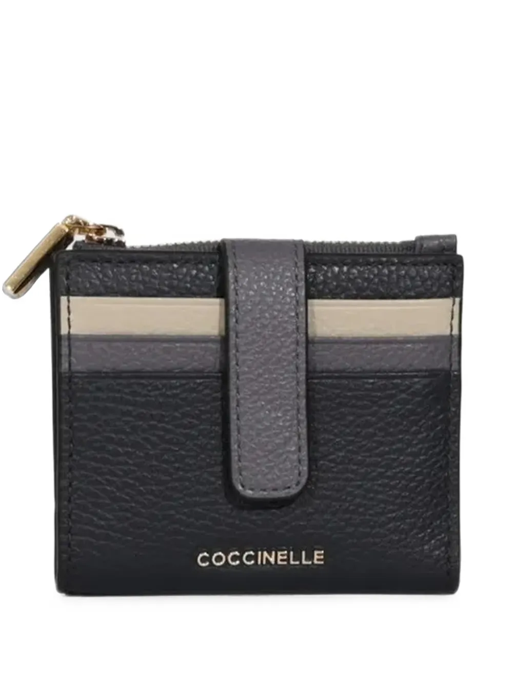 Coccinelle pebbled tricolour wallet