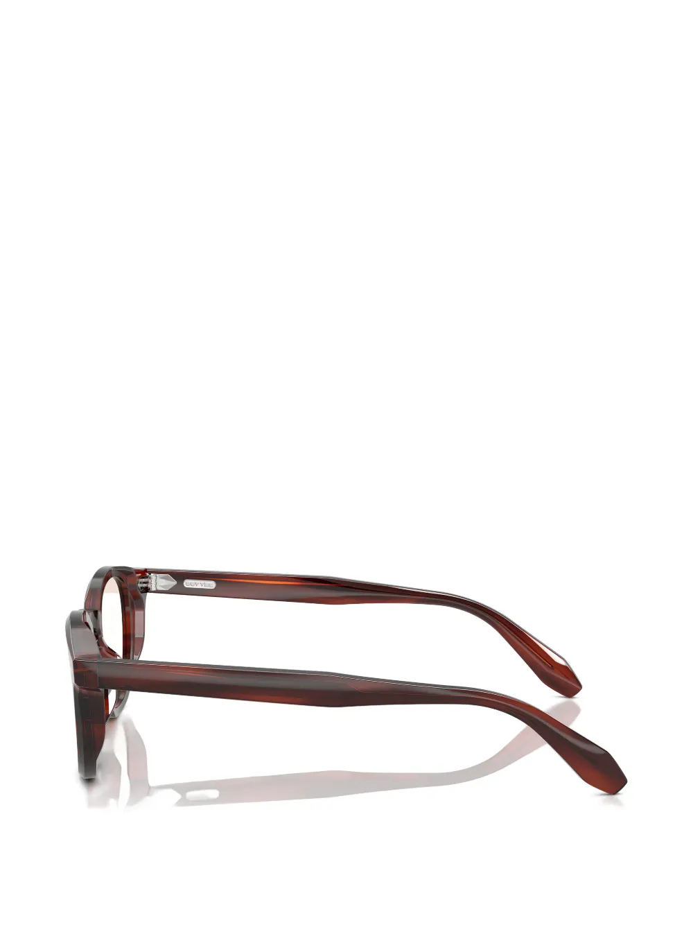 Oliver Peoples Zonnebril met rond montuur Bruin