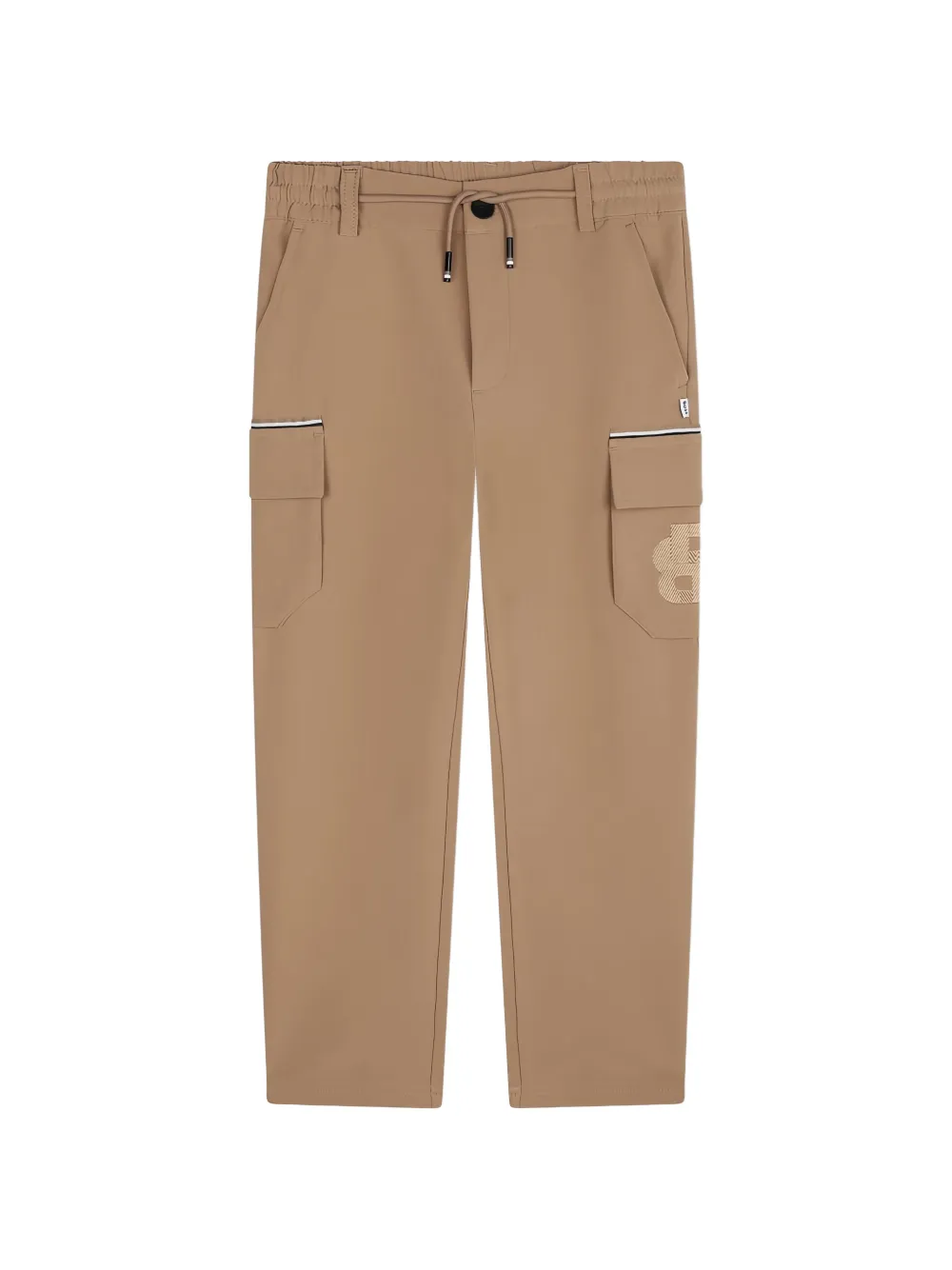 BOSS Kidswear logo-embroidered cargo pants - Marrone