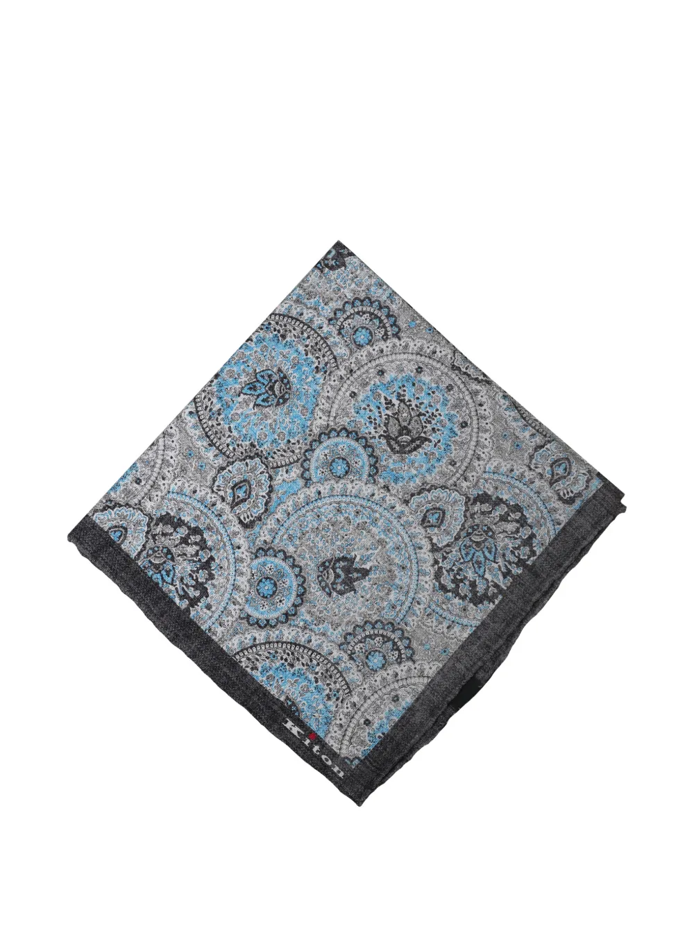 Kiton paisley-print pocket square scarf