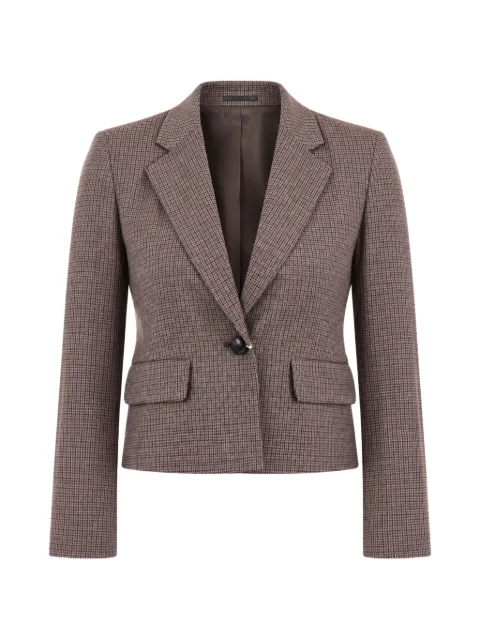 Marella houndstooth-pattern single-breasted jacket