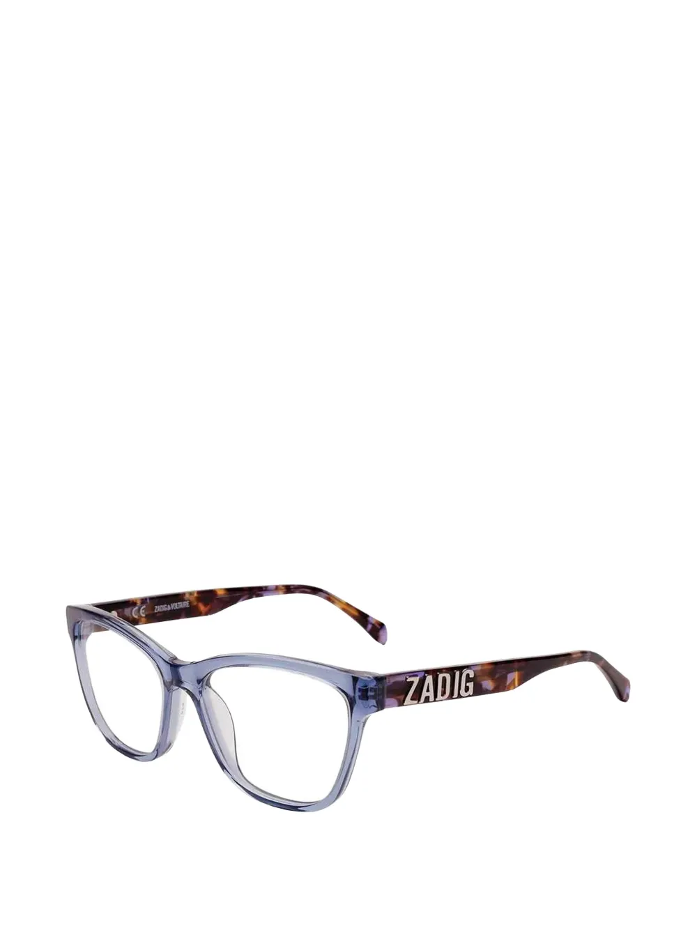 Zadig&Voltaire tortoiseshell-effect rectangle-frame glasses