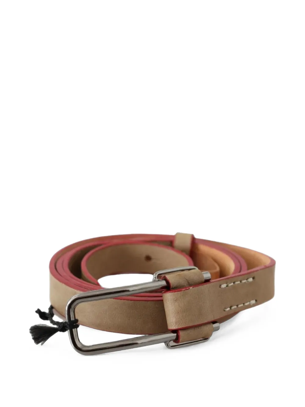 Costume National logo-debossed buckle belt